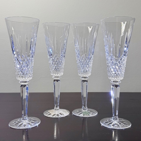 Lenox Other - Lenox Masterpiece Collection Crystal Champagne Flutes Set of 4 Clear Home 9.25"